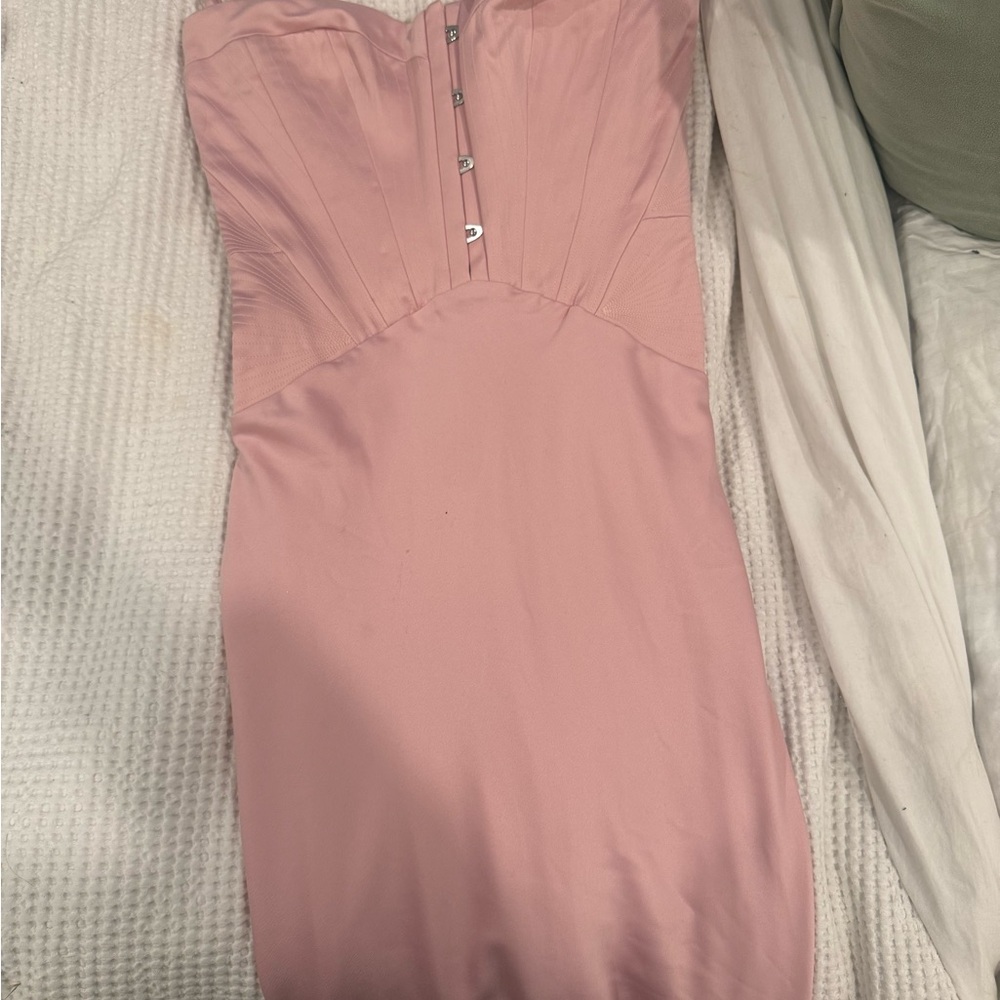 House of CB Blush Strapless Dress